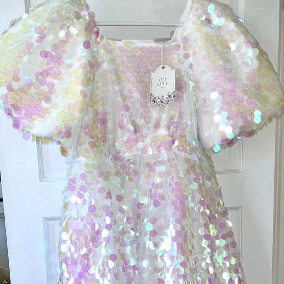 NWT Ivy City Shimmer Dress Size 10 - Picture 1 of 5